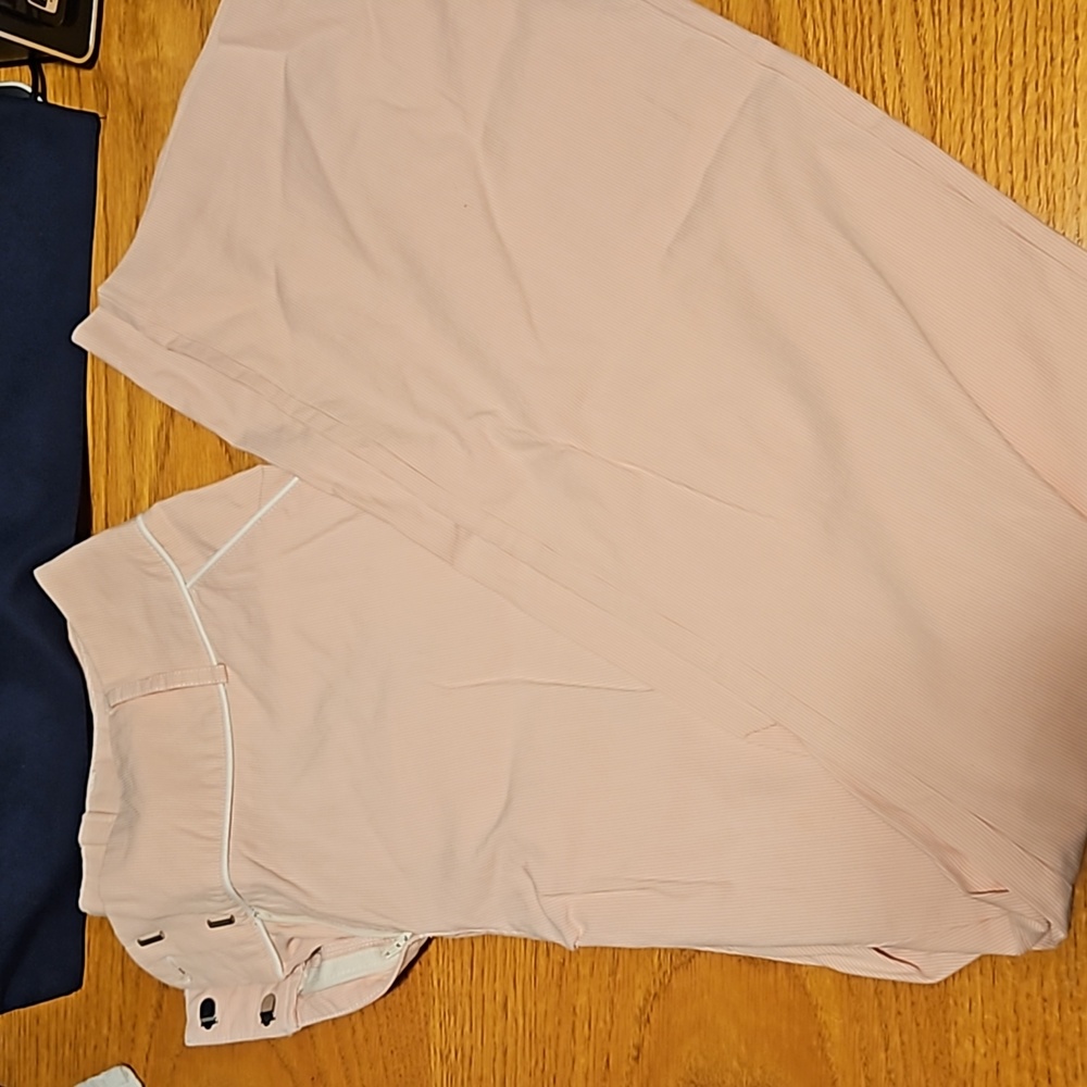Vintage striped salmon and white pants